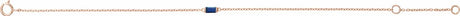 14K Rose Gold Natural Blue Sapphire 6 1/2-7 1/2" Bracelet