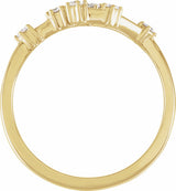 14K Yellow Gold 1/6 CTW Natural Diamond Libra Constellation Ring