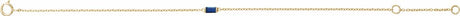 14K Yellow Gold Natural Blue Sapphire 6 1/2-7 1/2" Bracelet