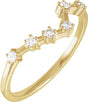 14K Yellow 1/6 CTW Natural Diamond Pisces Constellation Ring