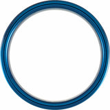 Blue PVD Tungsten 6 mm Grooved Comfort-Fit Band Size 7