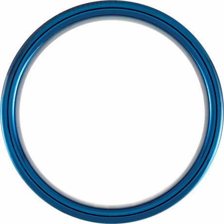 Blue PVD Tungsten 6 mm Grooved Comfort-Fit Band Size 7