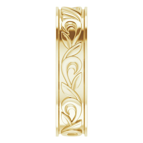 14K Yellow Gold .02 CTW Natural Diamond Band