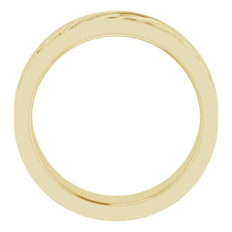 14K Yellow Gold .02 CTW Natural Diamond Band