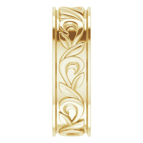 14K Yellow Gold .02 CTW Natural Diamond Band