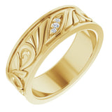 14K Yellow Gold .02 CTW Natural Diamond Band