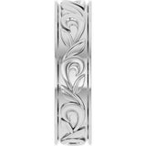 14K White Gold .02 CTW Natural Diamond Band