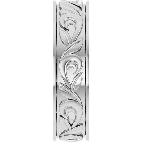 14K White Gold .02 CTW Natural Diamond Band