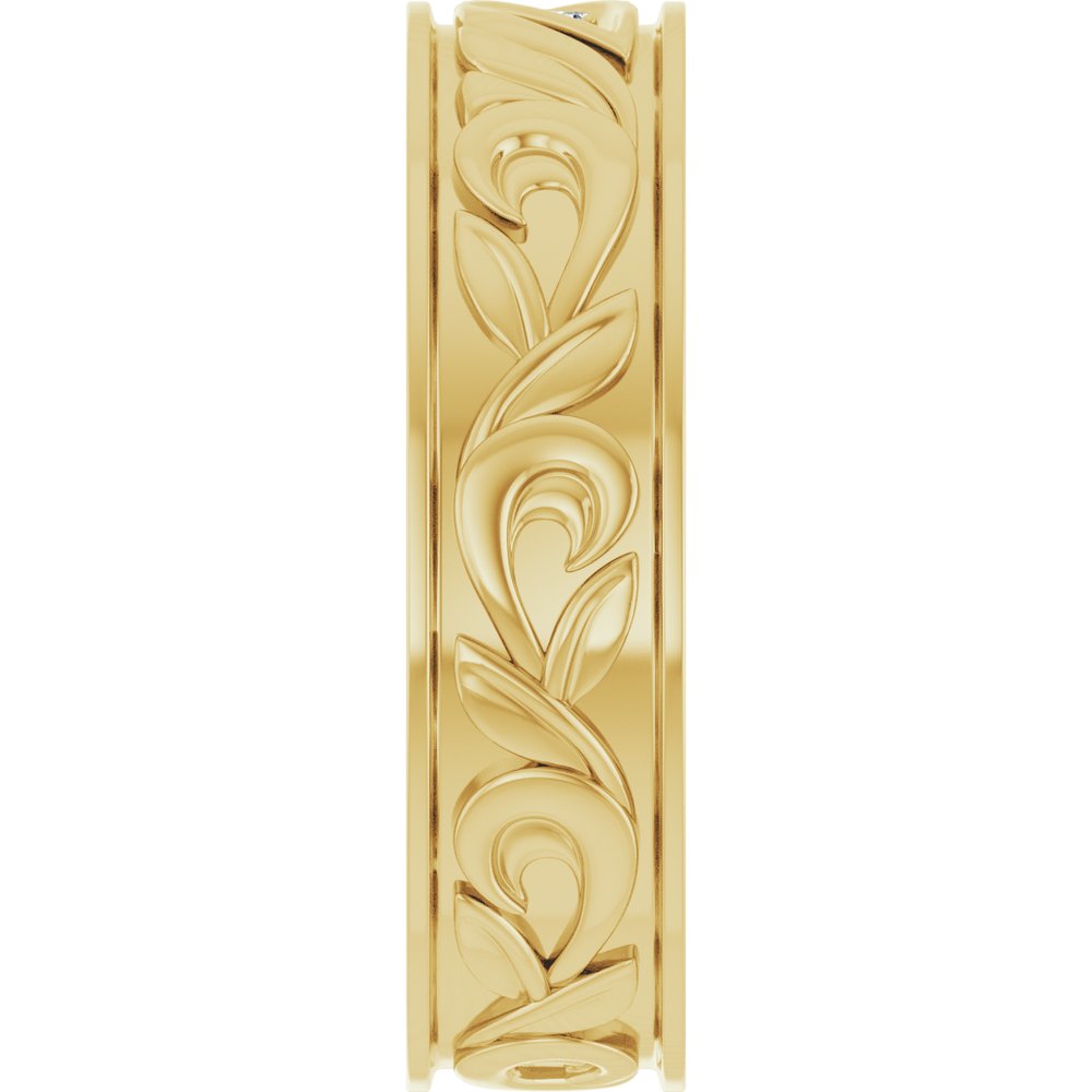 14K Yellow Gold .02 CTW Natural Diamond Band