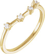 14K Yellow 1/10 CTW Natural Diamond Aquarius Constellation Ring