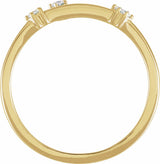 14K Yellow Gold 1/10 CTW Natural Diamond Aries Constellation Ring