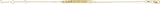 14K Yellow Gold Engravable Skinny Bar 6 1/2-7 1/2" Bracelet