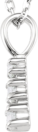 14K White 1/2 CTW Lab-Grown Diamond 18" Necklace