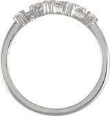 14K White 1/6 CTW Natural Diamond Virgo Constellation Ring