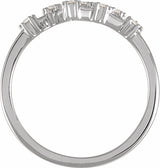 14K White Gold 1/6 CTW Natural Diamond Virgo Constellation Ring