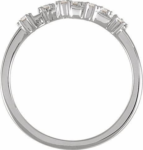 14K White Gold 1/6 CTW Natural Diamond Virgo Constellation Ring