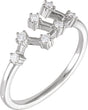 14K White Gold 1/6 CTW Natural Diamond Virgo Constellation Ring