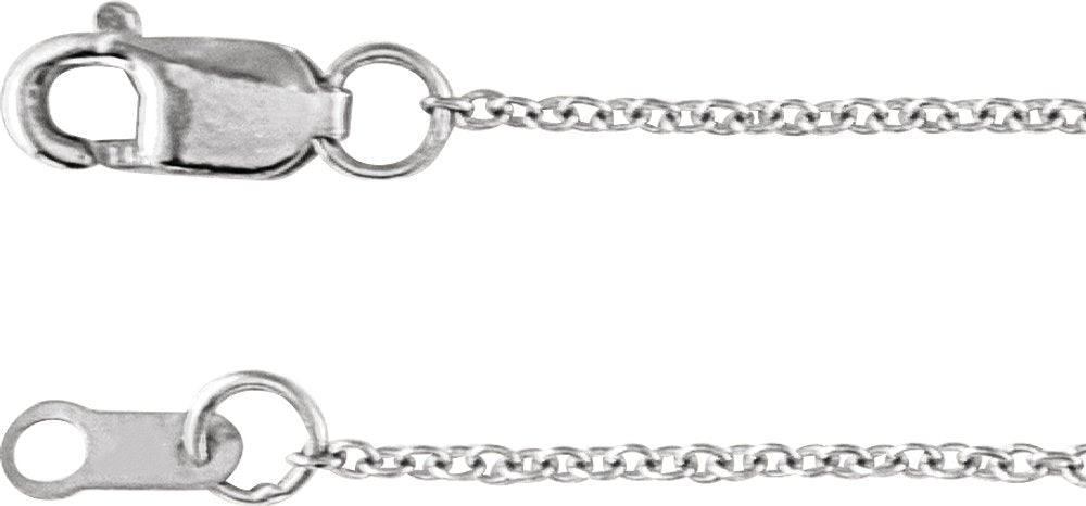 Sterling Silver 1/8 CTW Rose-Cut Natural Diamond Sideways Cross 6 1/2-7 1/2" Bracelet