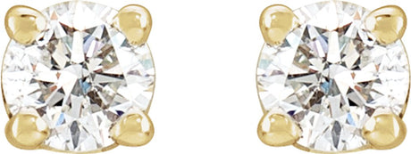 14K Yellow 1/3 CTW Natural Diamond Stud Earrings