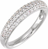 14K White Gold 1/2 CTW Lab-Grown Diamond Ring