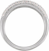 14K White Gold 1/2 CTW Lab-Grown Diamond Ring