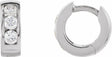 14K Yellow Gold 1/5 CTW Natural Diamond 10 mm Hinged Hoop Earrings