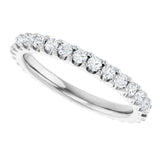 14K White 7/8 CTW Lab-Grown Diamond  Eternity Band