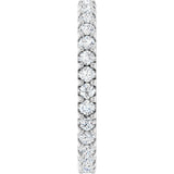 14K White 7/8 CTW Lab-Grown Diamond  Eternity Band