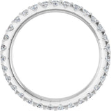 14K White 7/8 CTW Lab-Grown Diamond  Eternity Band