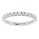 14K White 7/8 CTW Lab-Grown Diamond  Eternity Band