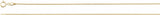 14K Yellow Gold 1 mm Wheat 20" Chain