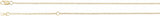 14K Yellow Gold 1.3 mm Adjustable Cable 16-18" Chain