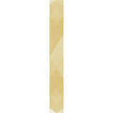 18K Yellow Gold 2.5 mm Geometric Faceted Flat Band Size 6