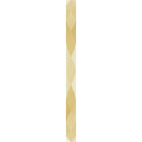 14K Yellow Gold 1.5 mm Geometric Faceted Flat Band Size 5