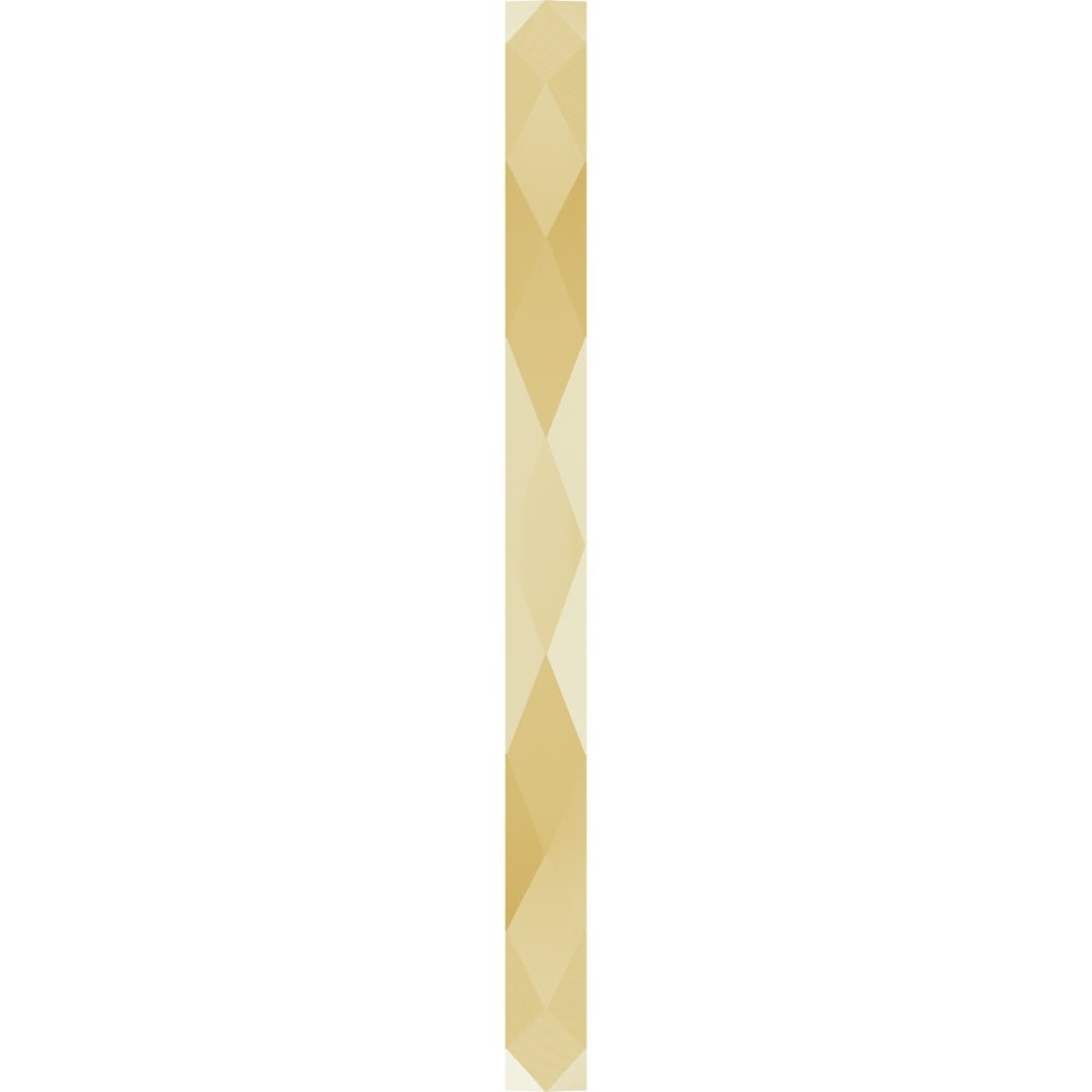 10K Yellow Gold 1.5 mm Geometric Faceted Flat Band Size 7
