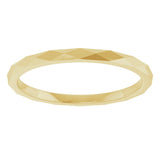 14K Yellow 1.5 mm Diamond Pattern Band