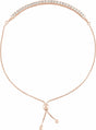 14K Rose 1 CTW Lab-Grown Diamond Bolo 9 1/2" Bracelet