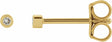 14K Yellow Gold .02 CTW Natural Diamond Micro Bezel-Set Earrings