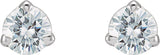 14K White Gold 3 mm Stuller Lab-Grown Moissanite™ Earrings
