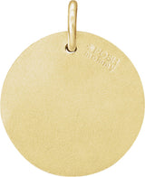 18K Yellow Gold Vermeil .07 CTW Natural Diamond Posh Mommy® Initial R Pendant