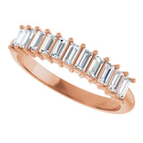 14K Rose 1/2 CTW Natural Diamond Anniversary Band