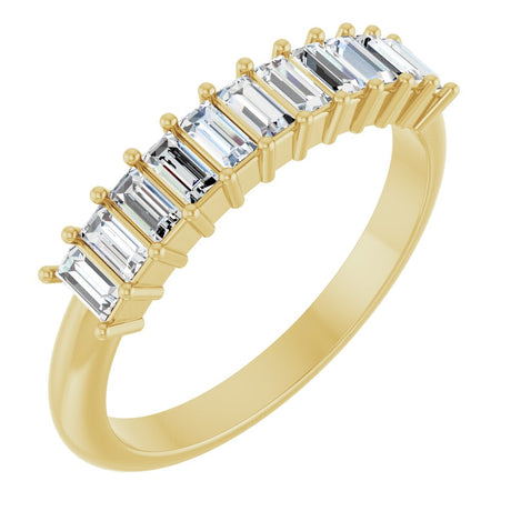 14K Yellow Gold 1/2 CTW Natural Diamond Anniversary Band
