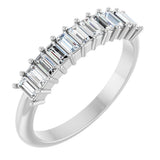 14K White Gold 1/2 CTW Natural Diamond Anniversary Band