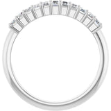14K White Gold 1/2 CTW Natural Diamond Anniversary Band