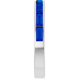 14K White Lab-Grown Blue Sapphire Stackable Ring