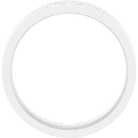 10K White Gold 6 mm Patterned Band Size 10