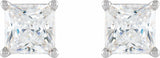 14K White Gold 1/2 CTW Natural Diamond Earrings