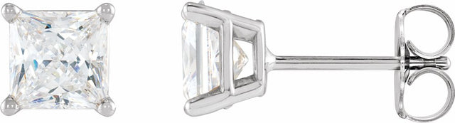 14K White Gold 1/2 CTW Natural Diamond Earrings