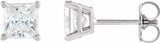 14K White Gold 5/8 CTW Natural Diamond Earrings