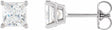 14K White Gold 1/2 CTW Natural Diamond Earrings